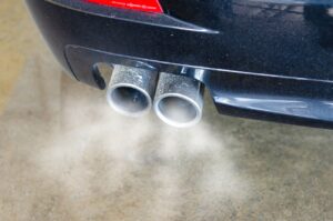 Car exhaust fumes